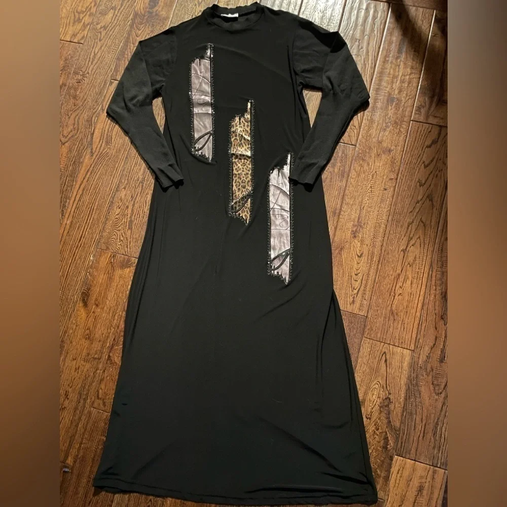 EFRAZE Black Maxi Dress Size M - Picture 2 of 8